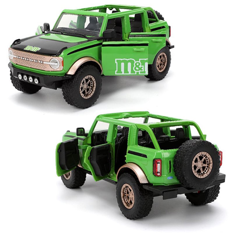 1:24 M&M'S 2021 FORD BRONCO w/ GREEN FIGURE | ア