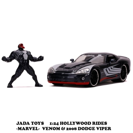 1:24 MARVEL SPIDER-MAN VENOM & 2008 DODGE VIPER