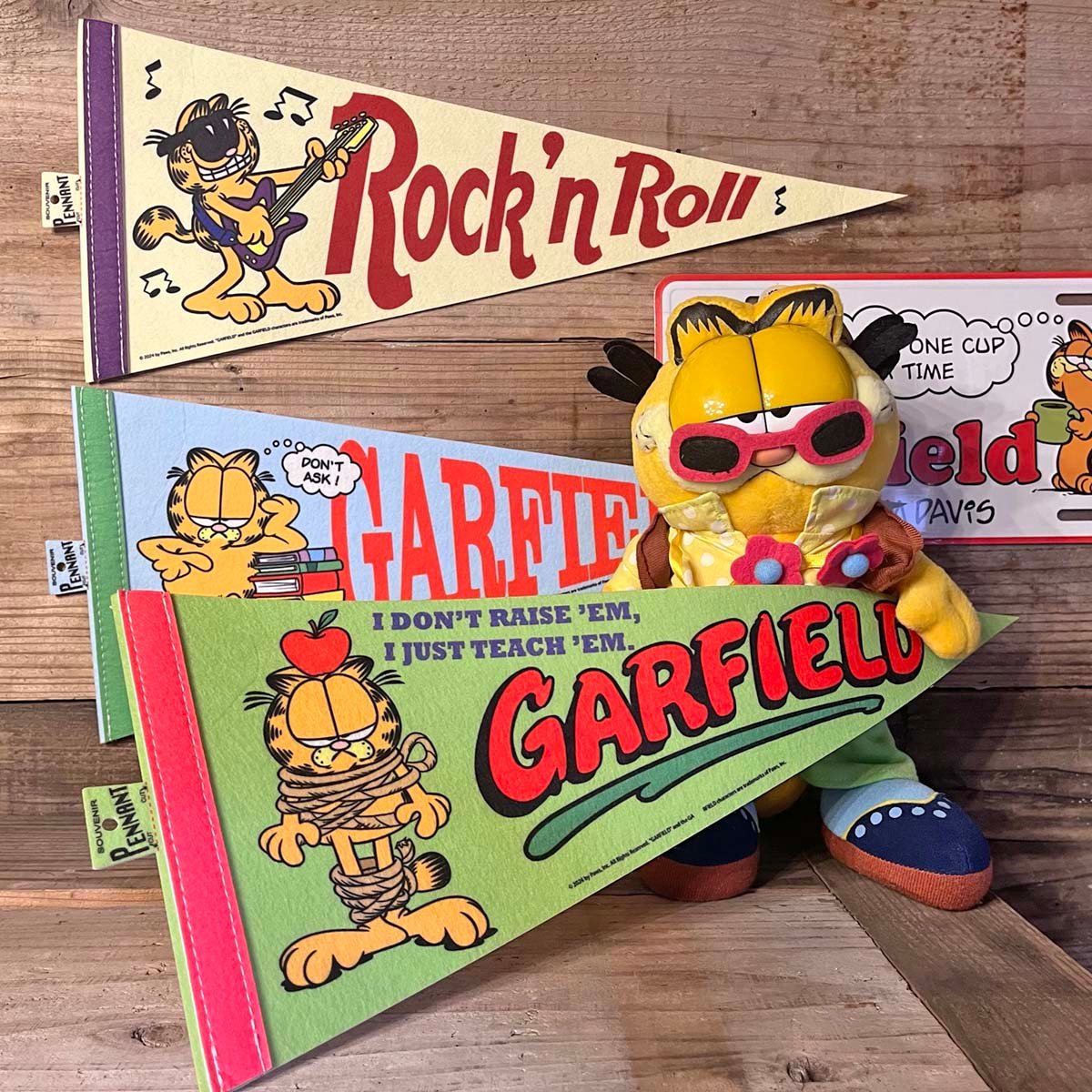 VINTAGE STYLE 】ペナント BETTY & GARFIELD | アメリカン雑貨