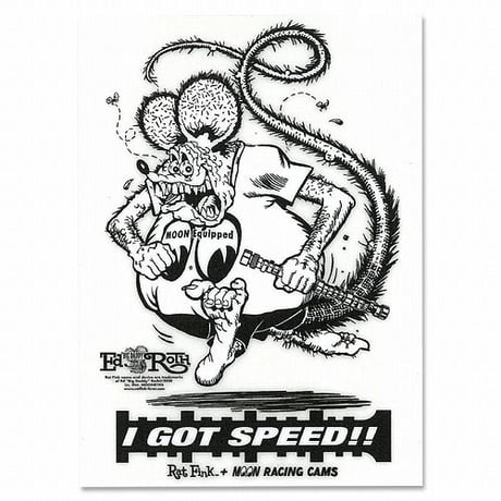 Rat Fink x MOON Equipped Cam ステッカー