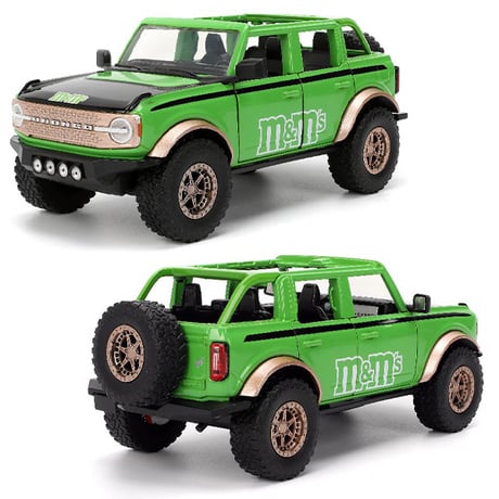 1:24 M&M'S 2021 FORD BRONCO w/ GREEN FIGURE