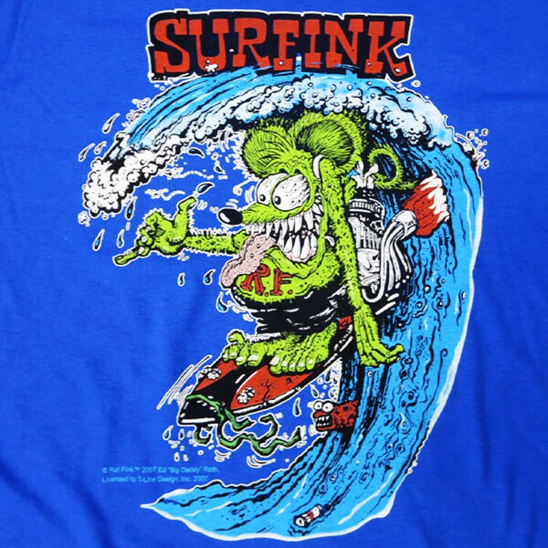 RATFINK ラットフィンク OLDサーフTシャツ USA製 デッドストック-