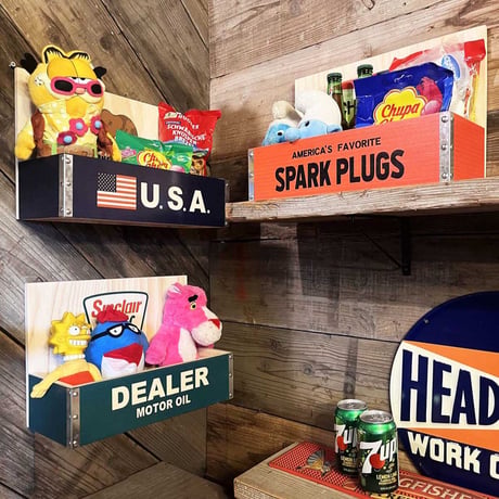 【大人の秘密基地！】DIY US MOTOR企業 ウッドシェルフ
