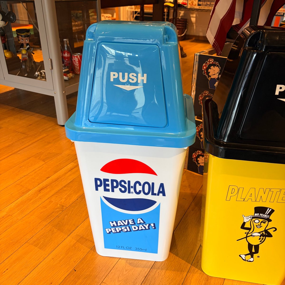 yokobe1009ページ①昭和レトロボックス②メリーボンボンボックス他 20L ダストボックス (PEPSI-LIGHT BLUE) | アメリカン雑貨LAX オン