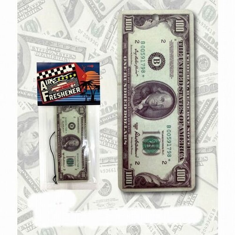 ブラックアイスの香り】エアーフレッシュナー/100ドル札 | アメリカン