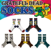 【伝説のバンド☆The Grateful Dead】【DANCING BEAR】デッドベアソックス