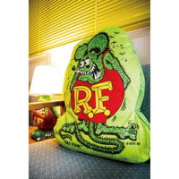 ラットフィンク ダイカット クッション 両面デザイン
