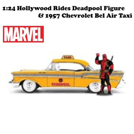 1:24 Hollywood Rides Deadpool TAXI with Deadpool Figure