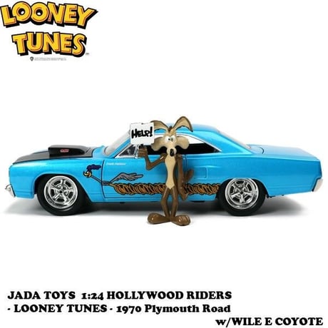 1:24 LOONEY TUNES 1970 Plymouth Road w/WILE E COYOTE