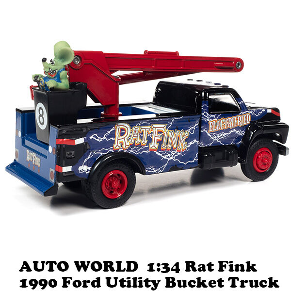 ♡激レア♡ Rat Fink ラットフィンク　車 AUTO WORLD 1:18 RAT FINK LUCKY No.13 FIRE TRUCK w/ RAT FINK