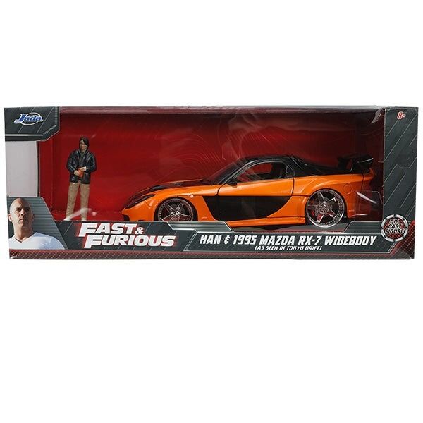 JADATOYS 1:24 F&F HAN'S MAZDA RX-7 Veilside w/H