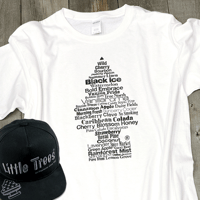 リトル・ツリー " Fragrance Tree " Tシャツ （後染めホワイト）
