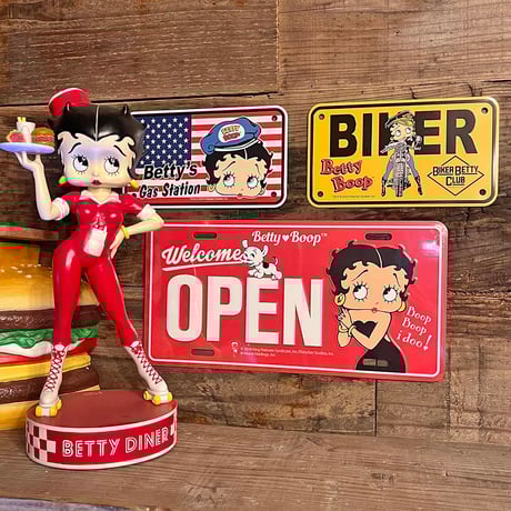 【BettyBoop】 ミニCMライセンス プレート