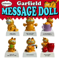 【ヴィンテージ風】 GARFIELD セラミックメッセージドール