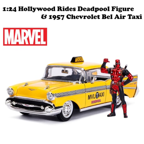 1:24 Hollywood Rides Deadpool TAXI with Deadpool Figure