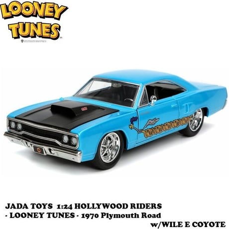 1:24 LOONEY TUNES 1970 Plymouth Road w/WILE E COYOTE