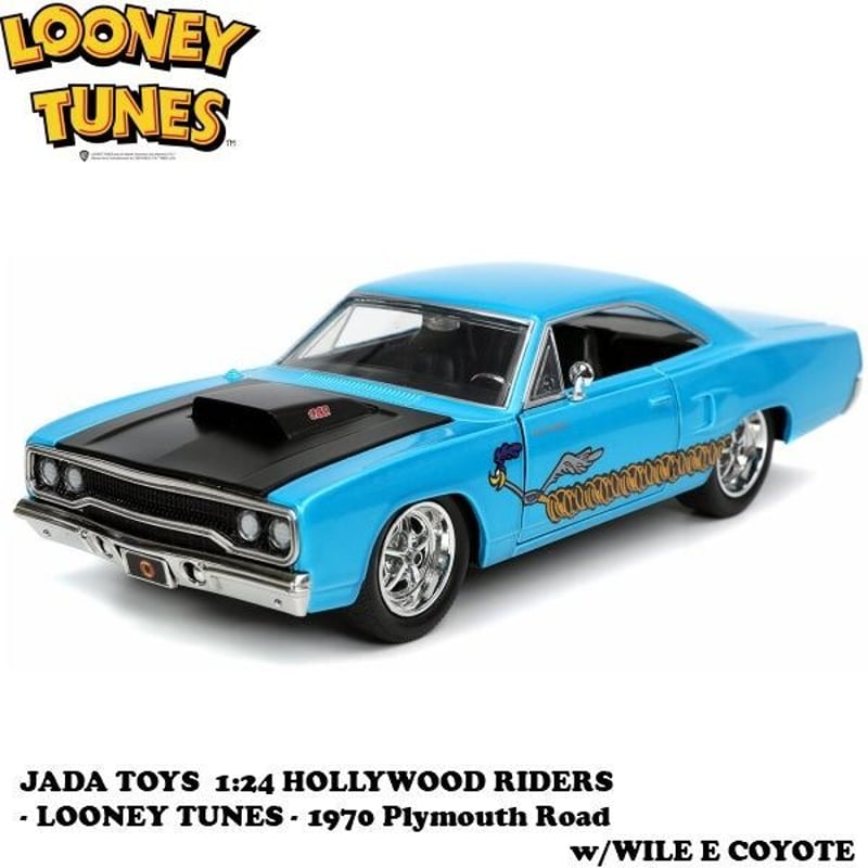 1:24 LOONEY TUNES 1970 Plymouth Road w/WILE E C