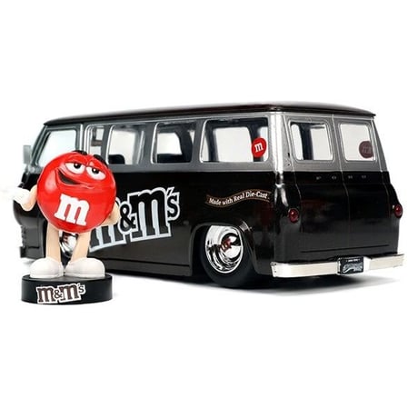 1:24 M&M'S 1965 FORD ECONOLINE w/RED FIGURE