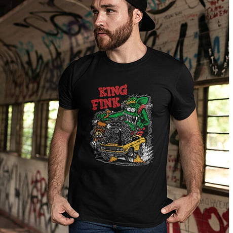 RAT FINK  Tシャツ 【KING FINK】【ブラック】