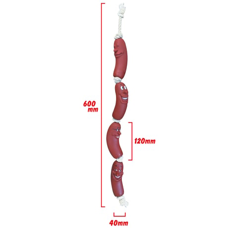 SAUSAGE ROPE DOG TOY