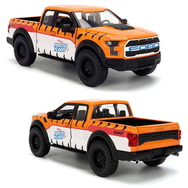 Kellogg's トニー・ザ・タイガー 2017フォードF-150ラプター Amazon.co.jp: JADA TOYS 1/24 ケロッグ コーンフロスティ