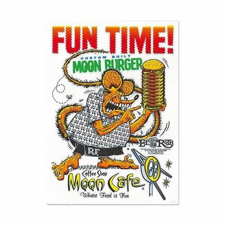 Rat Fink x MOON Cafe Sticker ステッカー