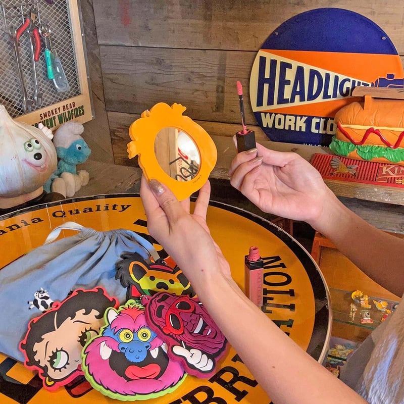 ラバーミラーキーチェーン | アメリカン雑貨LAX オンラインショップ