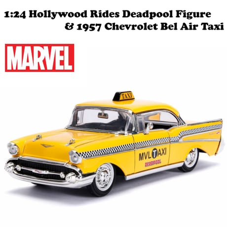 1:24 Hollywood Rides Deadpool TAXI with Deadpool Figure