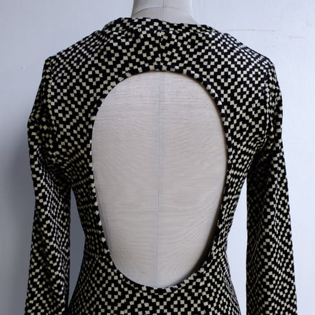 pomor velor backless dress