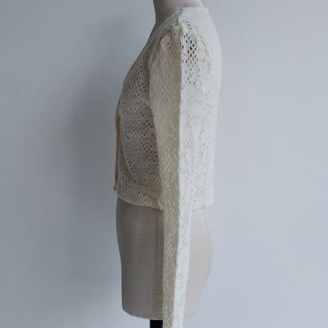 flower wool cardigan