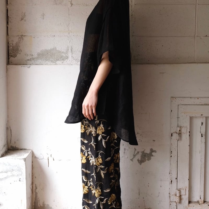 linen gawze T-shirt | ERiKOKATORi linen gawze T-shirt | ERiKOKATORi