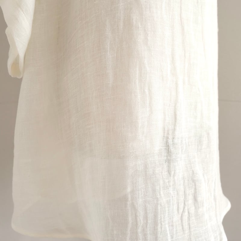 linen gawze T-shirt | ERiKOKATORi