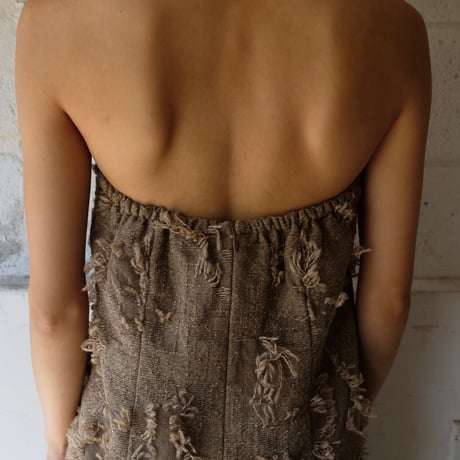 ripped wool dress