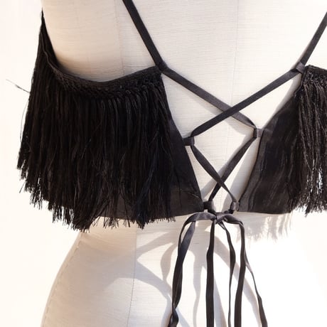 fringe silk camisole