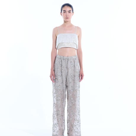 fringe silk camisole