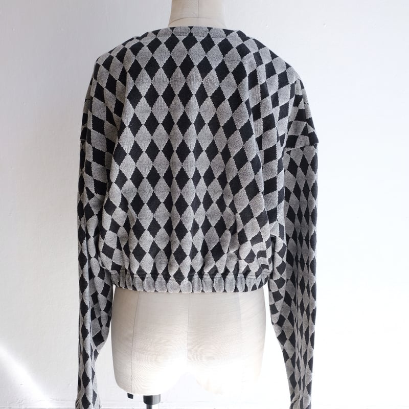 diamond sweat short cardigan | ERiKOKATORi 