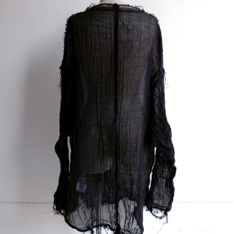 wool linen gawze top