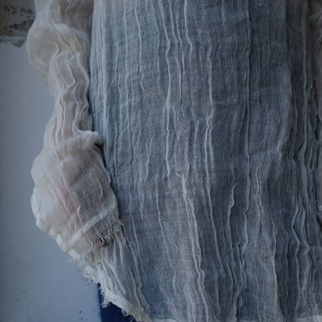 wool linen gawze l/s-t