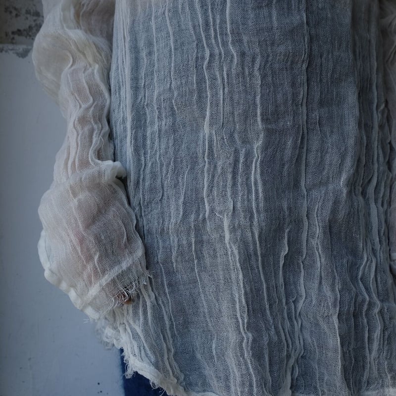 wool linen gawze l/s-t | ERiKOKATORi