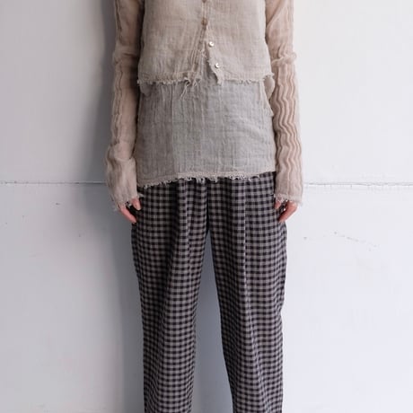 wool linen gawze cardigan