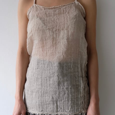 wool linen gawze camisole