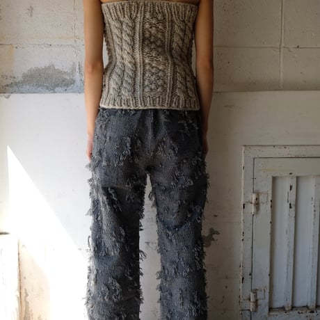 hand knit bustier
