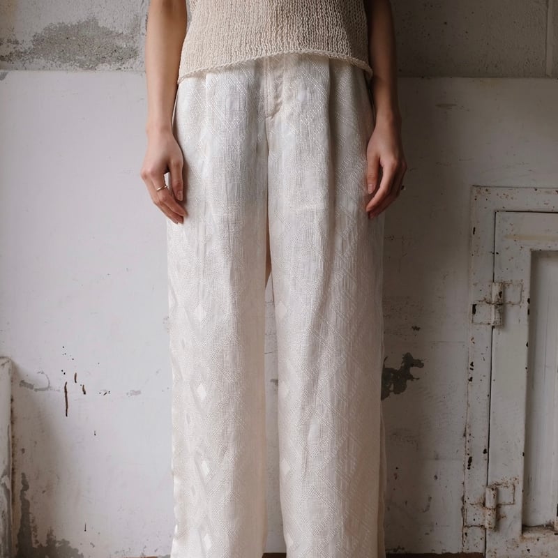 gisha jacquard pants | ERiKOKATORi gisha jacquard pants | ERiKOKATORi