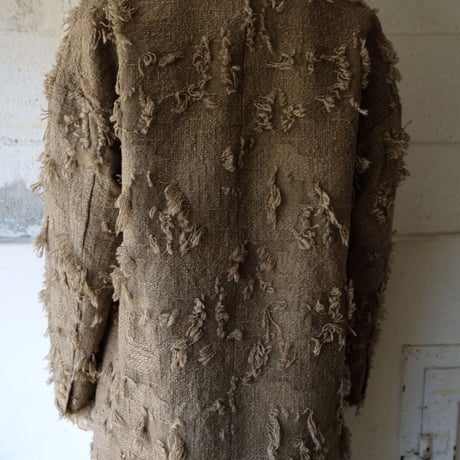 ripped wool w jacket
