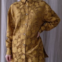 ramie sheer pin tuck blouse | ERiKOKATORi