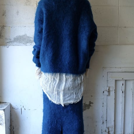 kid mohair turtle neck knit