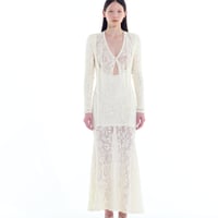 flower wool cardigan
