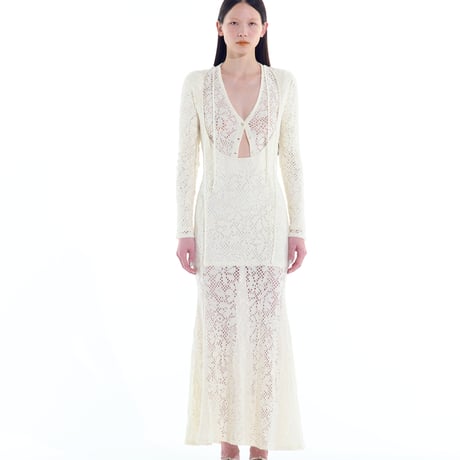 flower wool cardigan