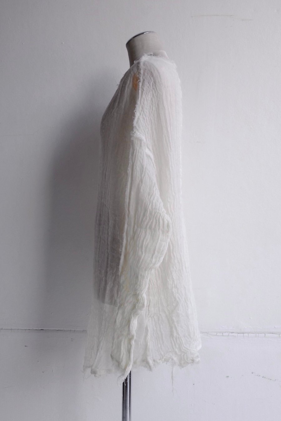 wool linen gawze top | ERiKOKATORi