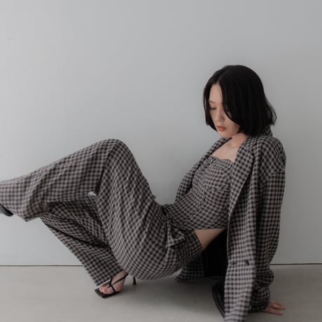 check cotton pants